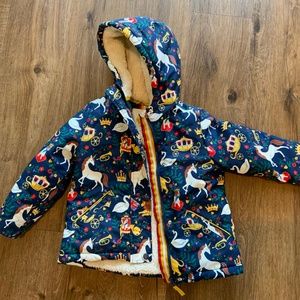 Boden 4-5yr fleece lined jacket